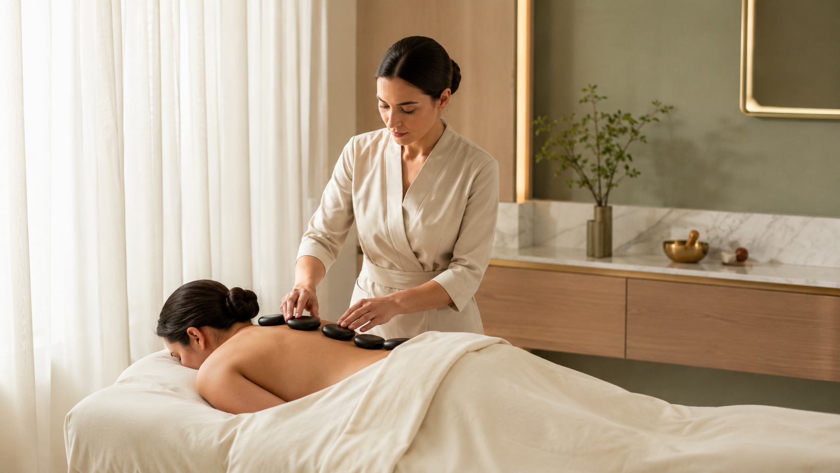Hot Stone Massage at Bliss Spa Dubai Marina